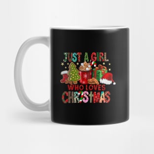 Just A Girl Who Loves Hot Cocoa Funny Christmas Shirt Mug